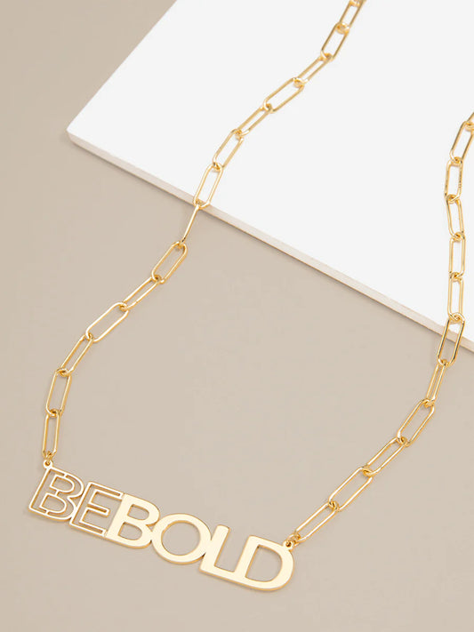 Be Bold Link Necklace - Gold